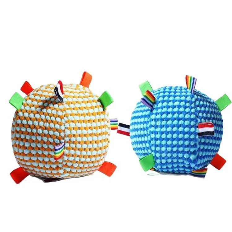 Squeaky Dog Toy Ball, Durable Interactive Fetch Toy for Small Medium Large Dogs, Pet Supplies